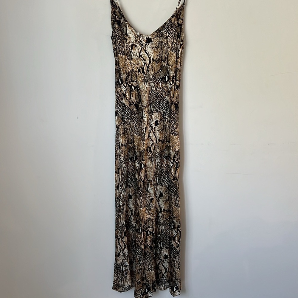 Dress Forum Women’s Snakeskin Print Sleeveless Maxi Dress Size Large ^ - Picture 7 of 8